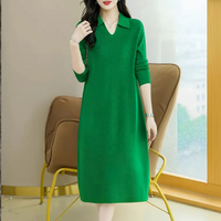 Leire | Elegantes Midi-Strickkleid für Frauen