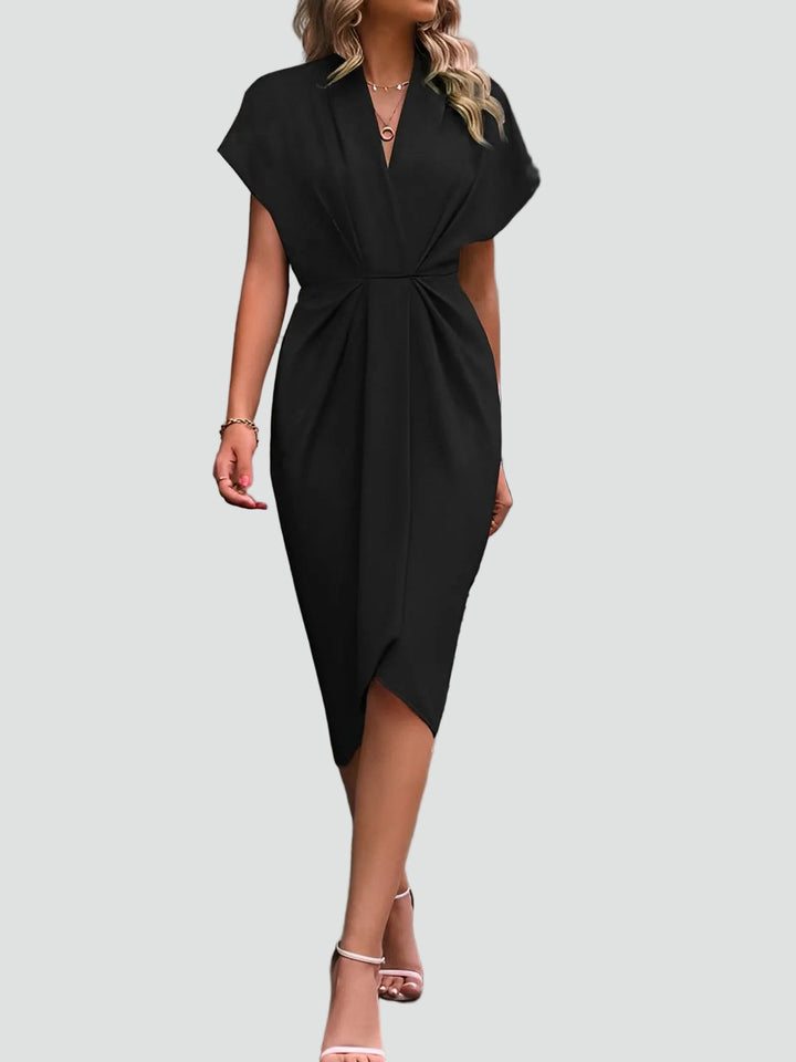 Vestido de Verano Midi Cruzado Sofisticado (12)