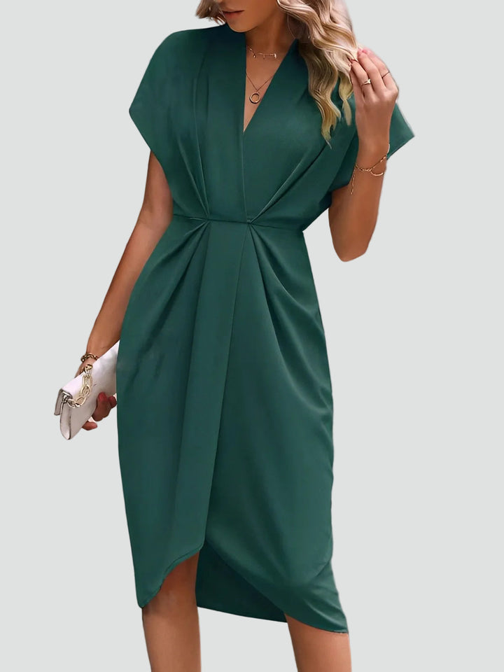Vestido de Verano Midi Cruzado Sofisticado (3)