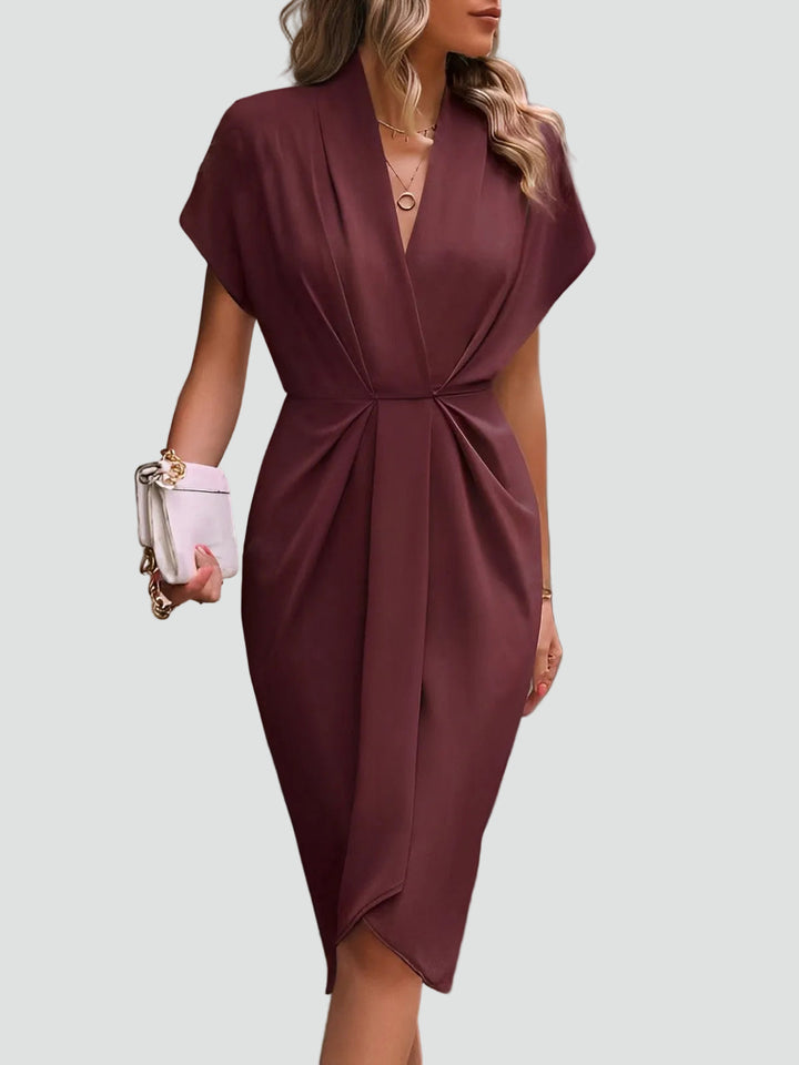 Vestido de Verano Midi Cruzado Sofisticado (6)
