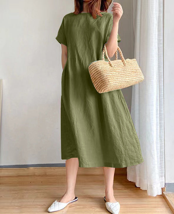 Vestido de verano midi para mujer en Verde 1