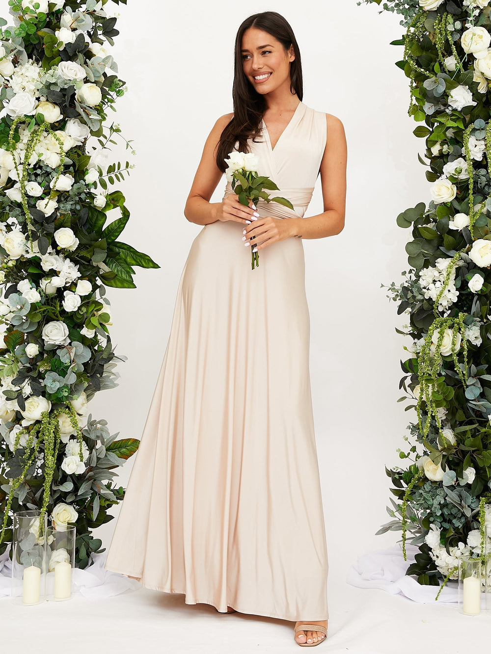 Vestido de Verano Versátil para Mujer en Champagner