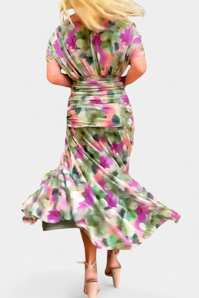 Vestido elegante de noche con hombro descubierto (11)