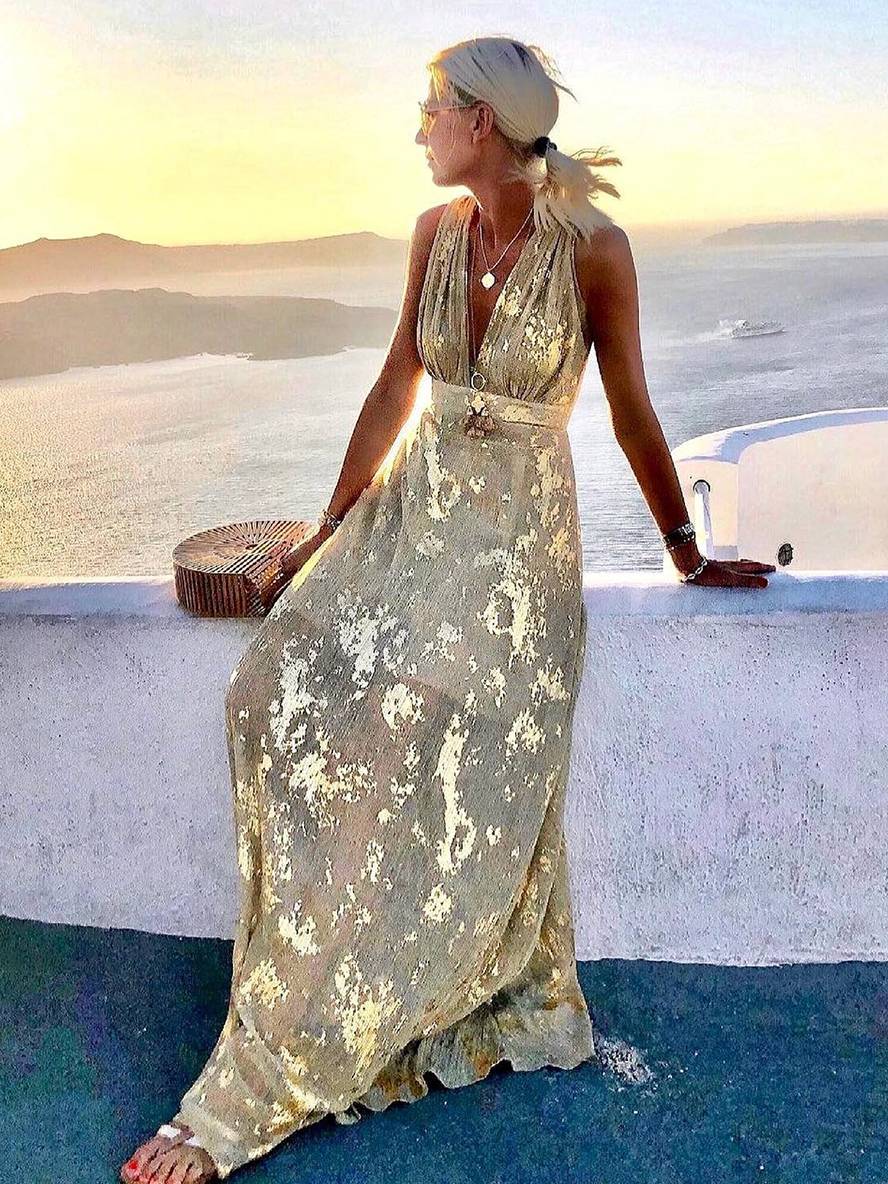 Vestido Maxi Brillante para Invitada a Boda (2)