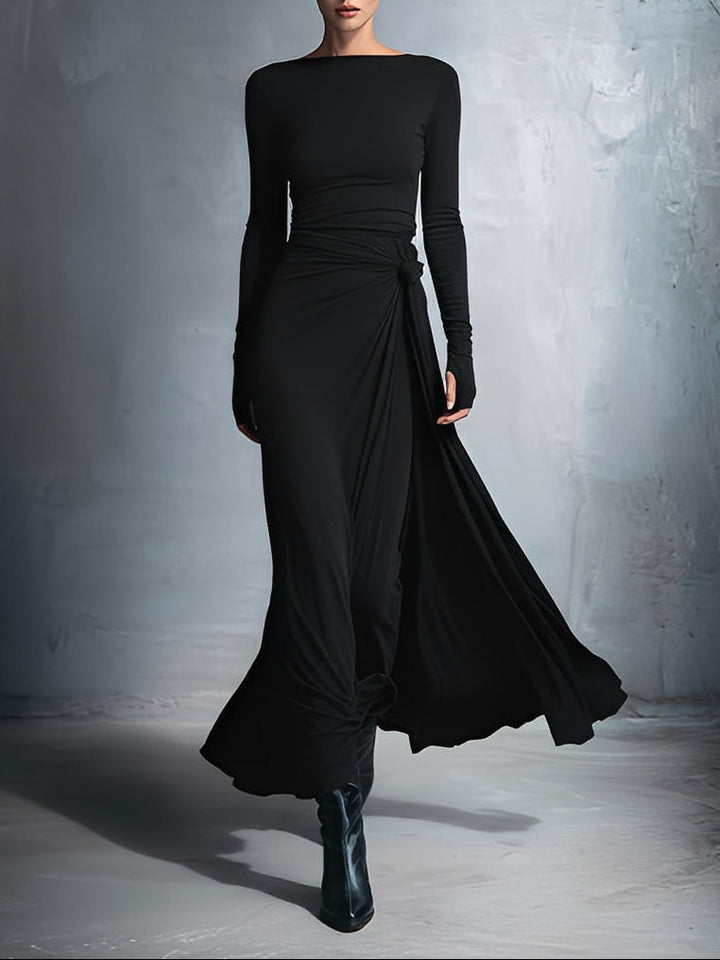 Vestido Maxi de Invitada de Boda en Negro