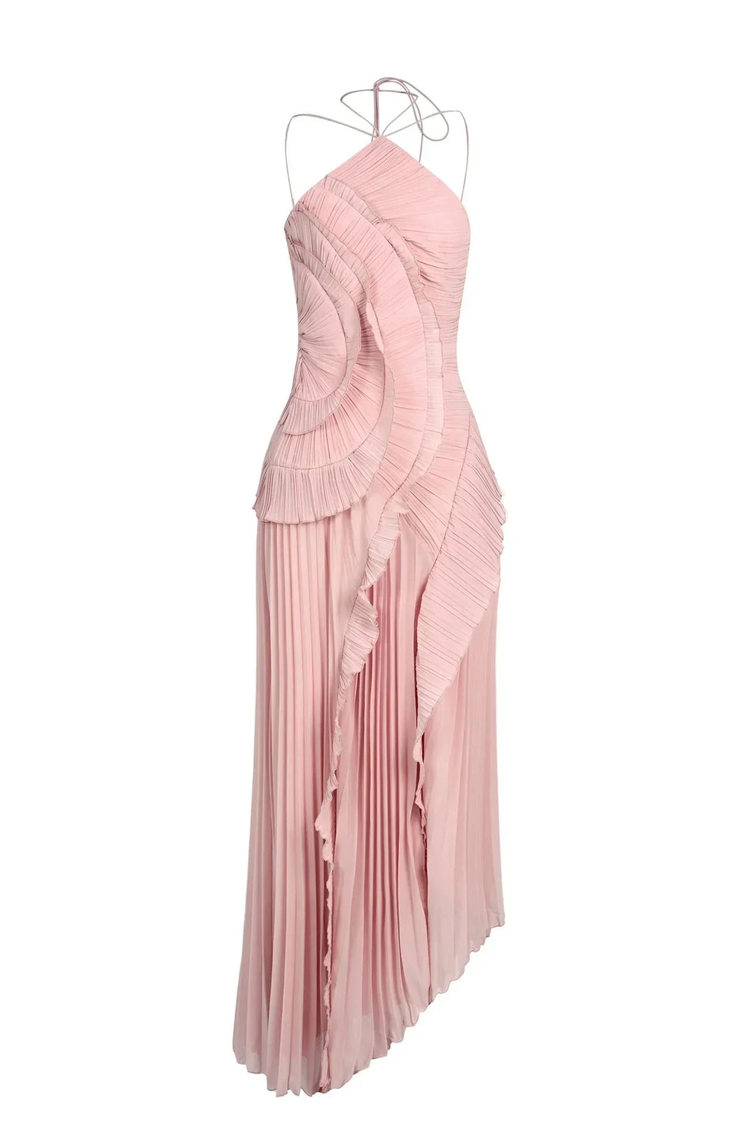 Vestido Maxi de Invitada de Boda para Verano en Rosa 6