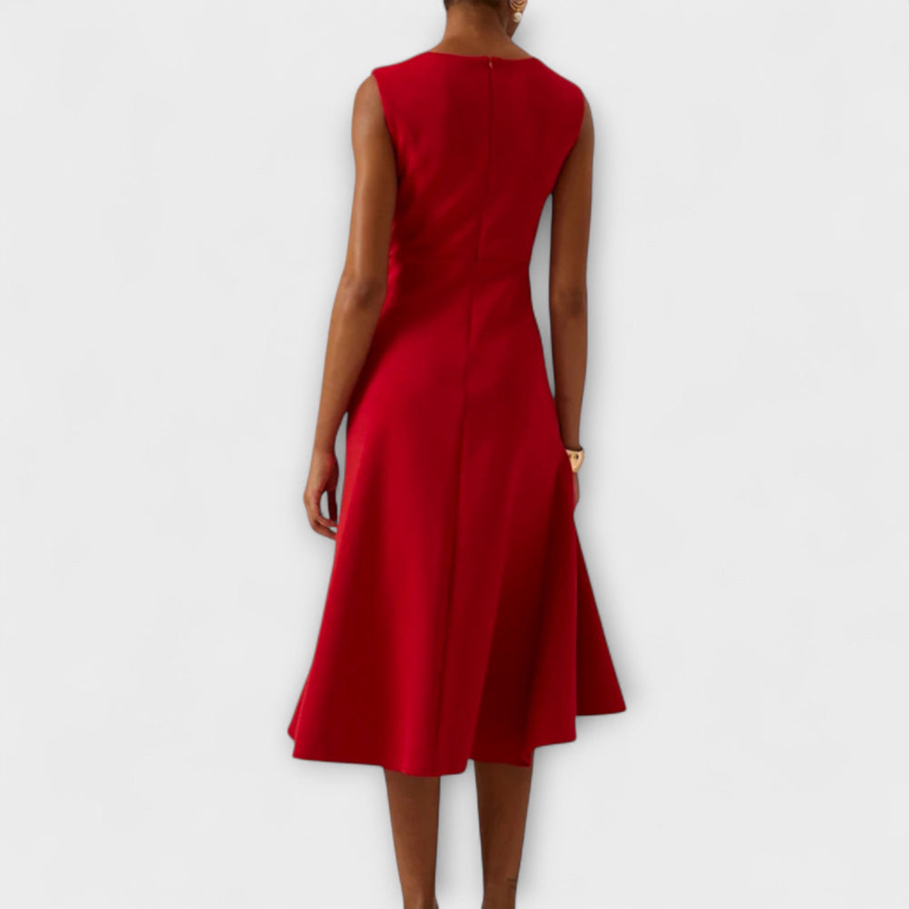Vestido Midi Elegante para Bodas de Otoño (2)