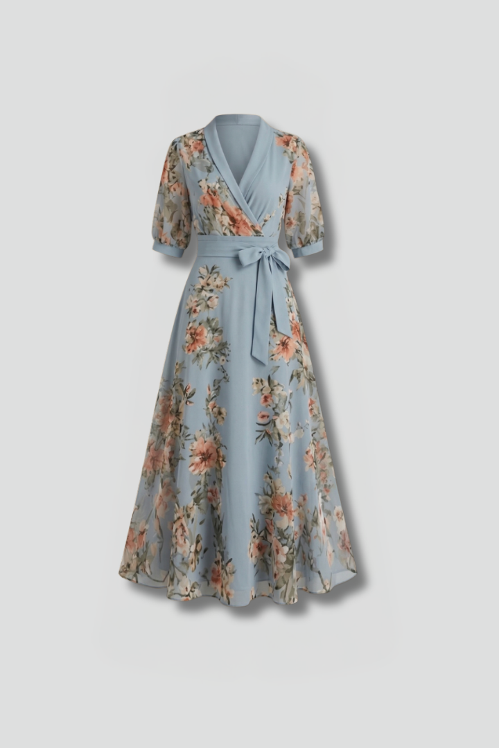 Vestido Midi Floral para Invitada de Boda de Verano