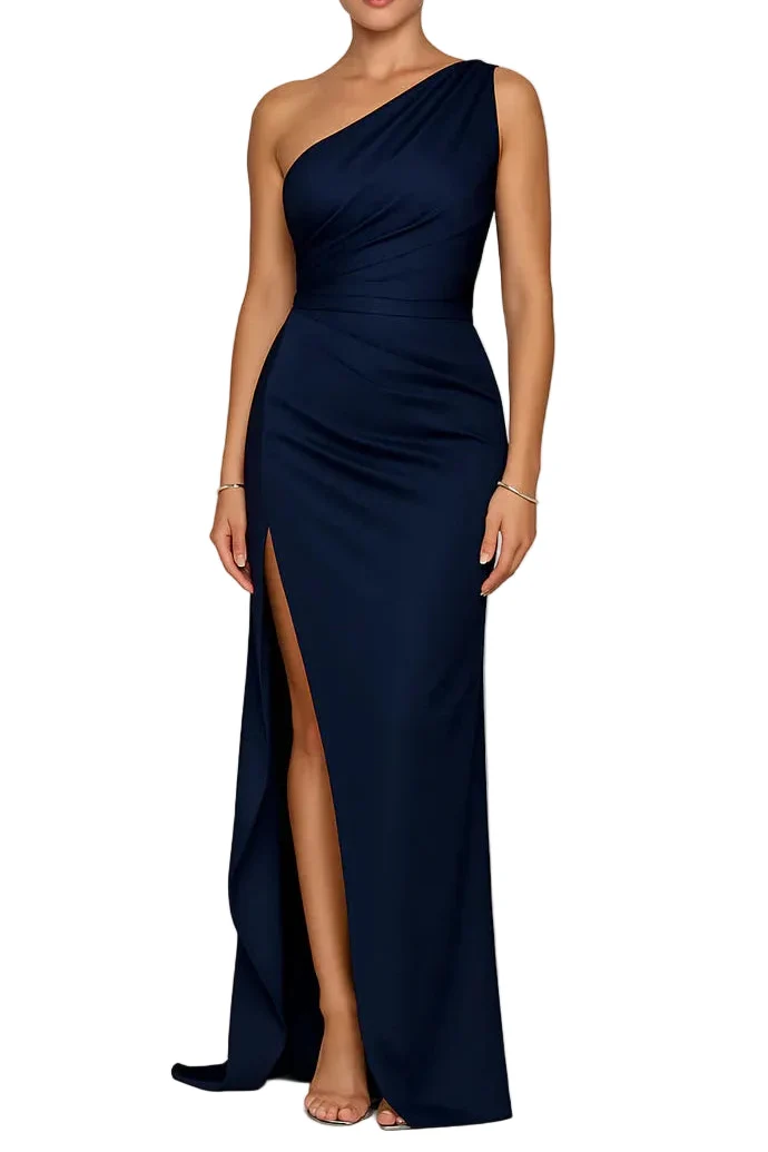 Vestidos Festivos Largos para Fiesta y Boda en Azul marino