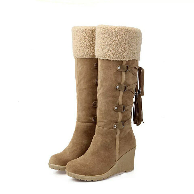 Vielseitige Damen Stiefel im klassischen Design in Braun