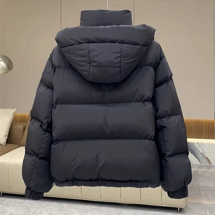Warme Damen Winterjacke mit Kapuze und Kragen (3)