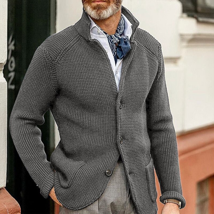 Warme Herren Jacke für den Herbst in Grau