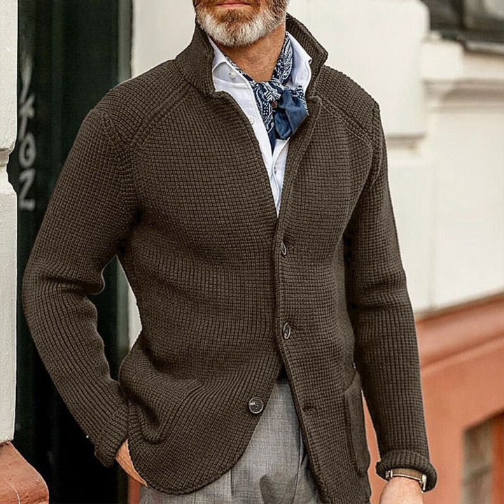 Warme Herren Jacke für den Herbst in Kaffee