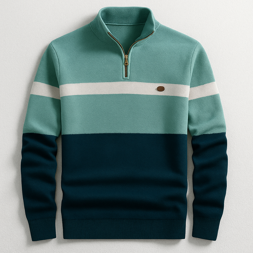 Warmer Pullover Herren für den Herbst in Grüne Marine
