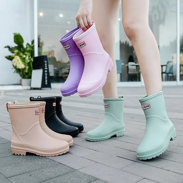 Wasserdichte Damen Stiefeletten für Regen (10)