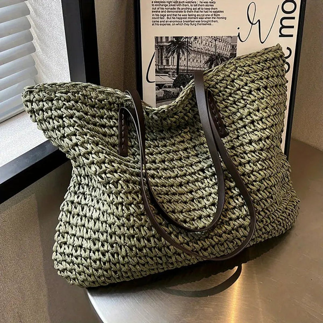 Women's Large Woven Raffia Bohemian