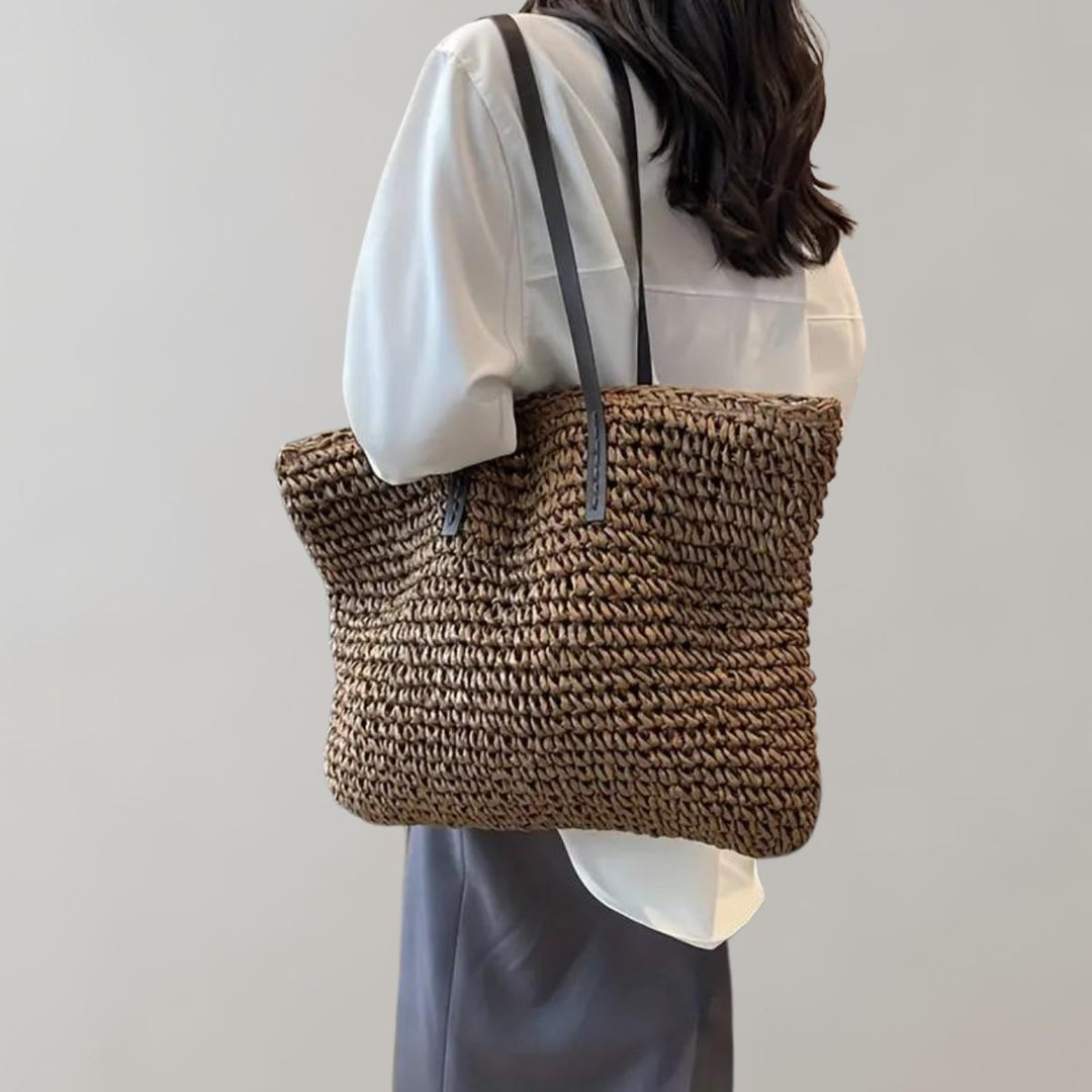 Women's Large Woven Raffia Bohemian (4)