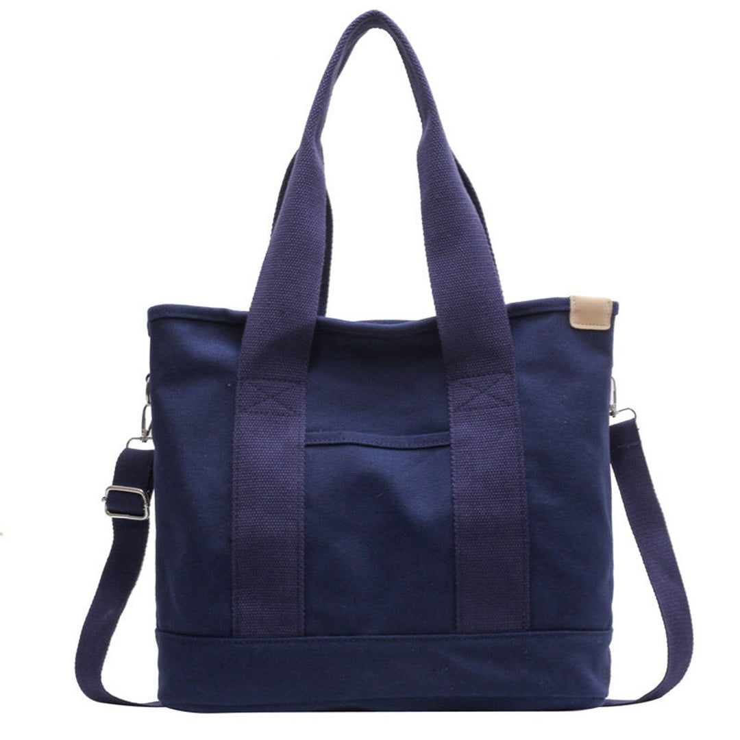 Women's Multifunction Crossbody Canvas Tote en Azul