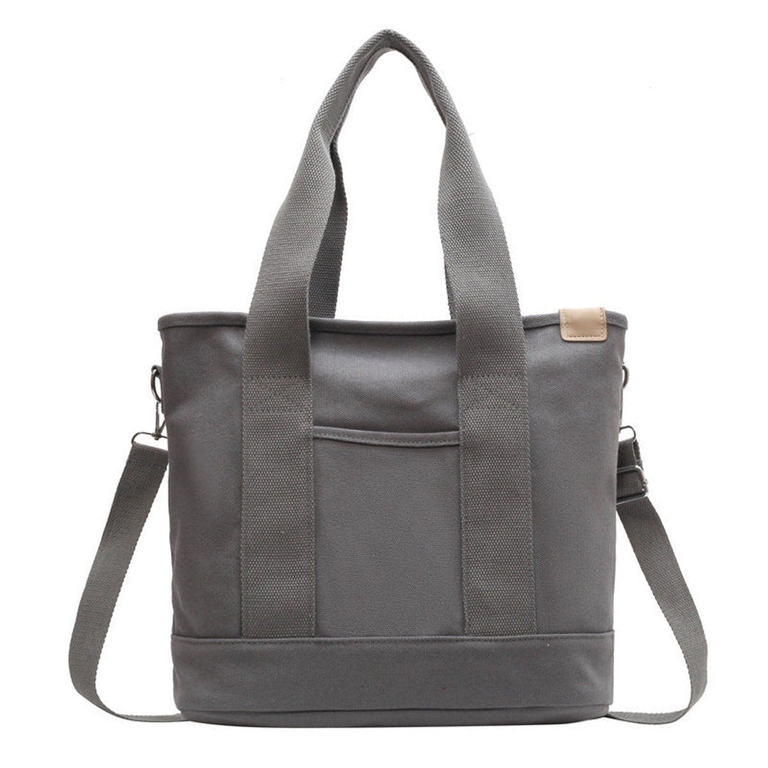 Women's Multifunction Crossbody Canvas Tote en Gris