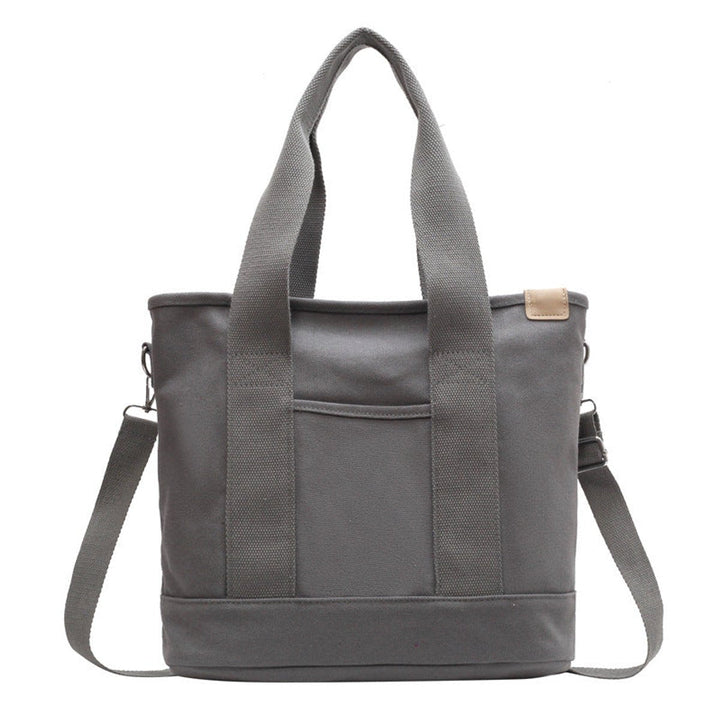 Women's Multifunction Crossbody Canvas Tote en Gris