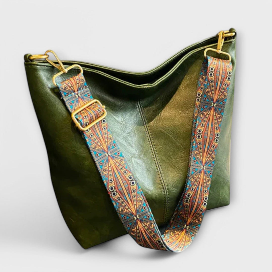 Women’s Shoulder Bag With Unique en Verde