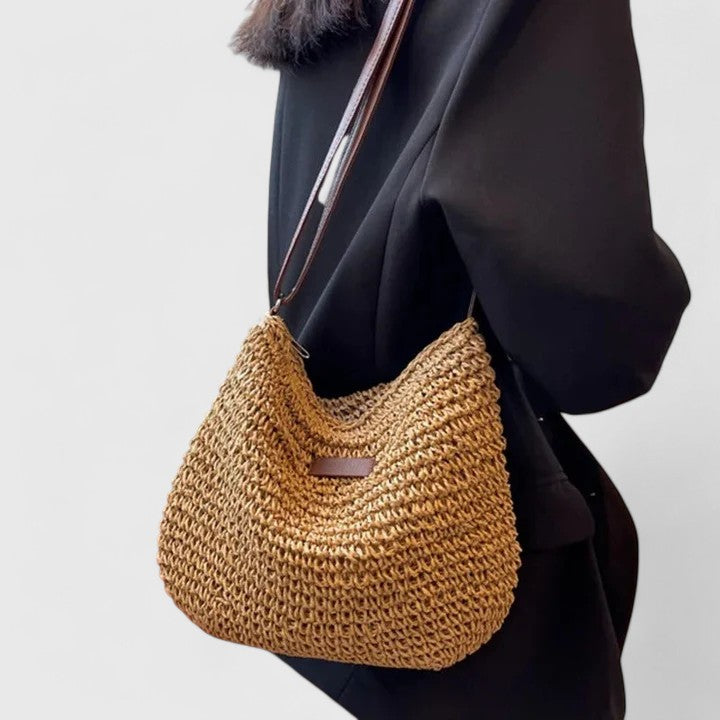 Women’s Summer Relaxed Shoulder Bag en Caqui