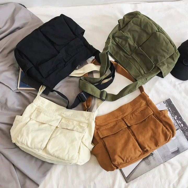 Women's Vintage Slouchy Canvas Tote (6)