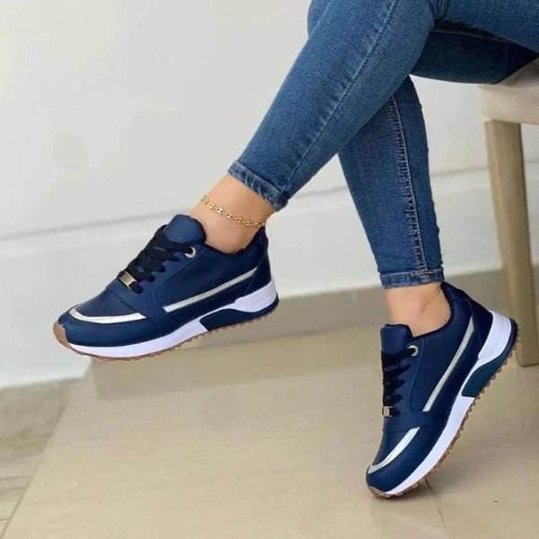 Zapatillas Ortopédicas Ligeras para Mujer en Azul
