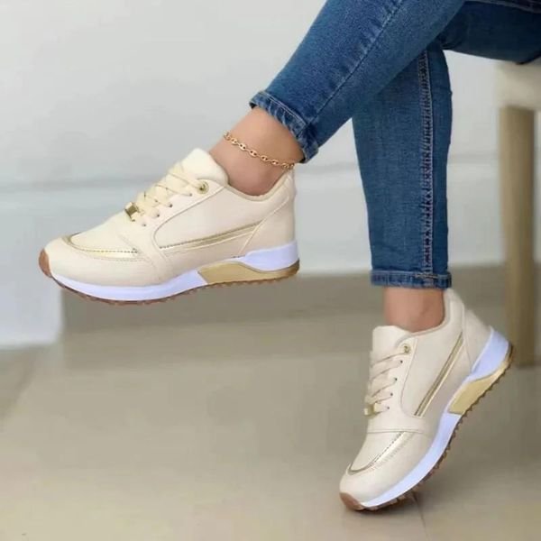 Zapatillas Ortopédicas Ligeras para Mujer en Dorado