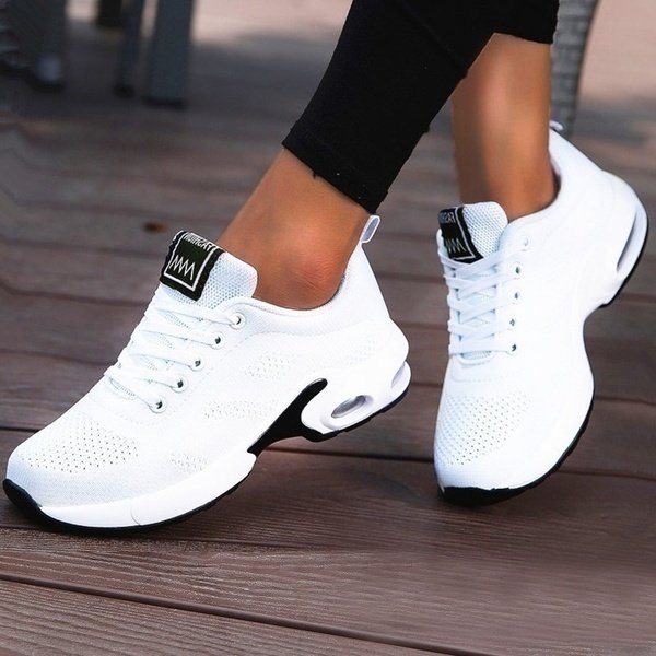 Zapatillas Ortopédicas Transpirables para Uso Diario en Blanco