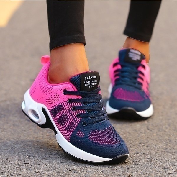 Zapatillas Ortopédicas Transpirables para Uso Diario en Rosa/Blau