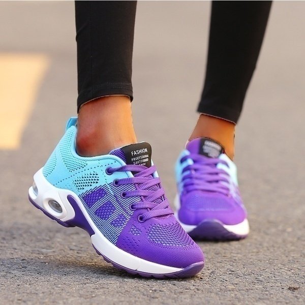 Zapatillas Ortopédicas Transpirables para Uso Diario en Türkis/Lila