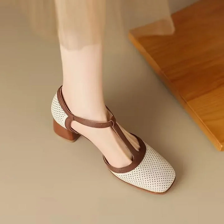 Zapatos de Mujer Clásicos con Tacón Medio (3)