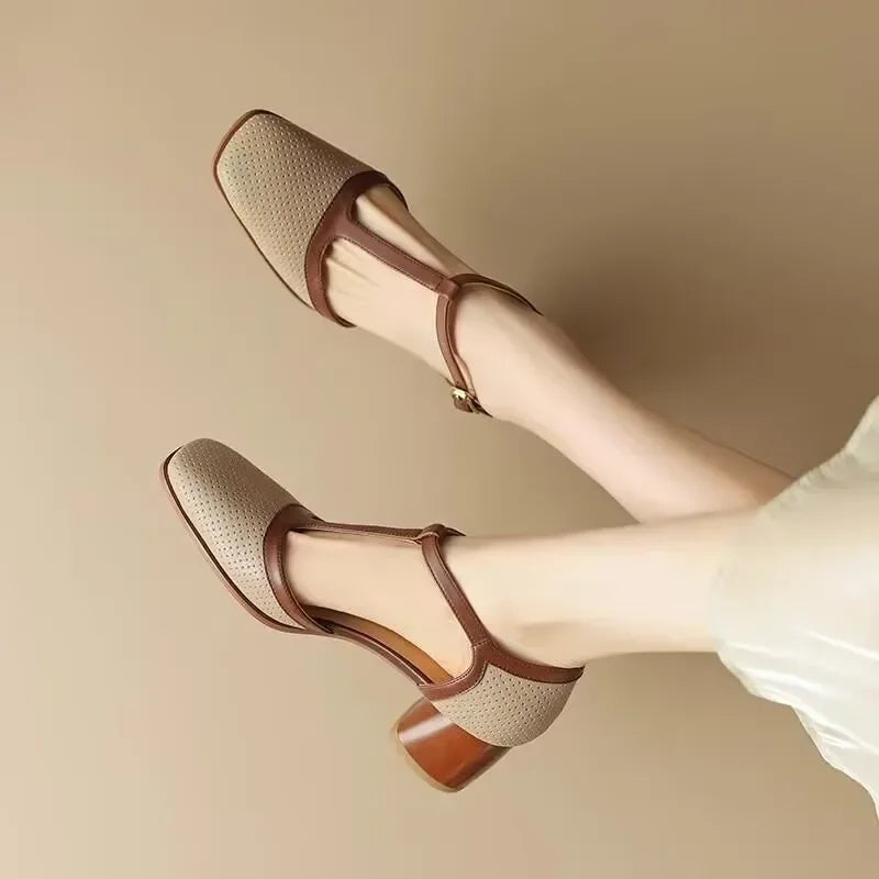 Zapatos de Mujer Clásicos con Tacón Medio (5)