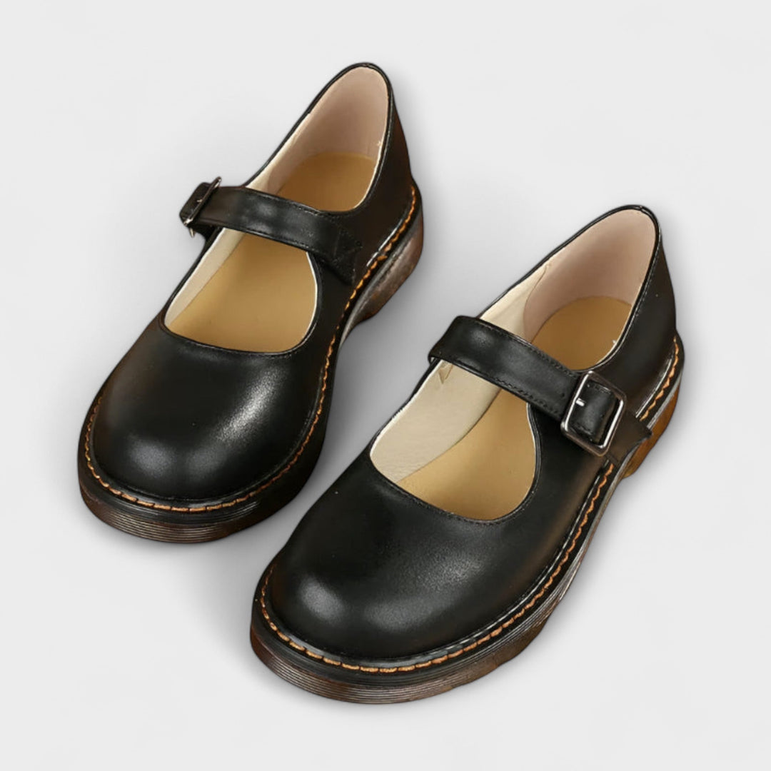 Zapatos Mary Jane Ortopédicos Vintage Clásicos en Negro